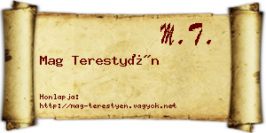 Mag Terestyén névjegykártya
